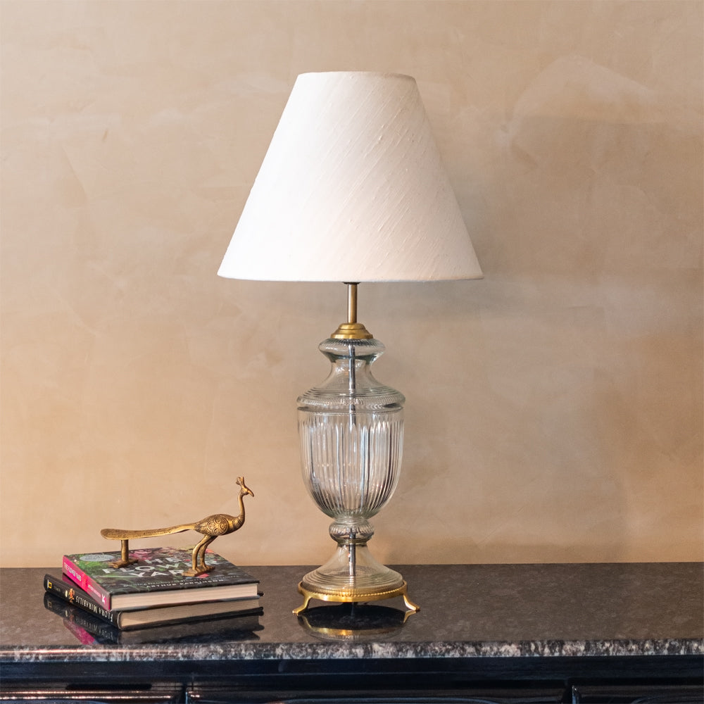 Vintage Glass Table Lamp