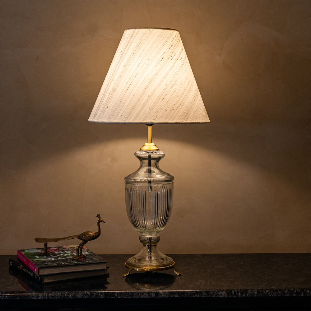 Vintage Glass Table Lamp