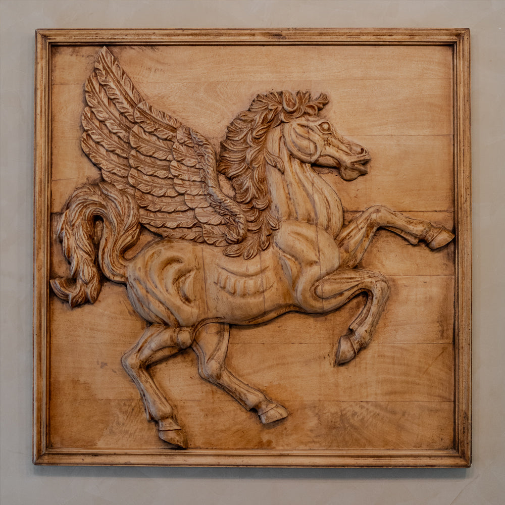 Custom Carved Pegasus in Flight