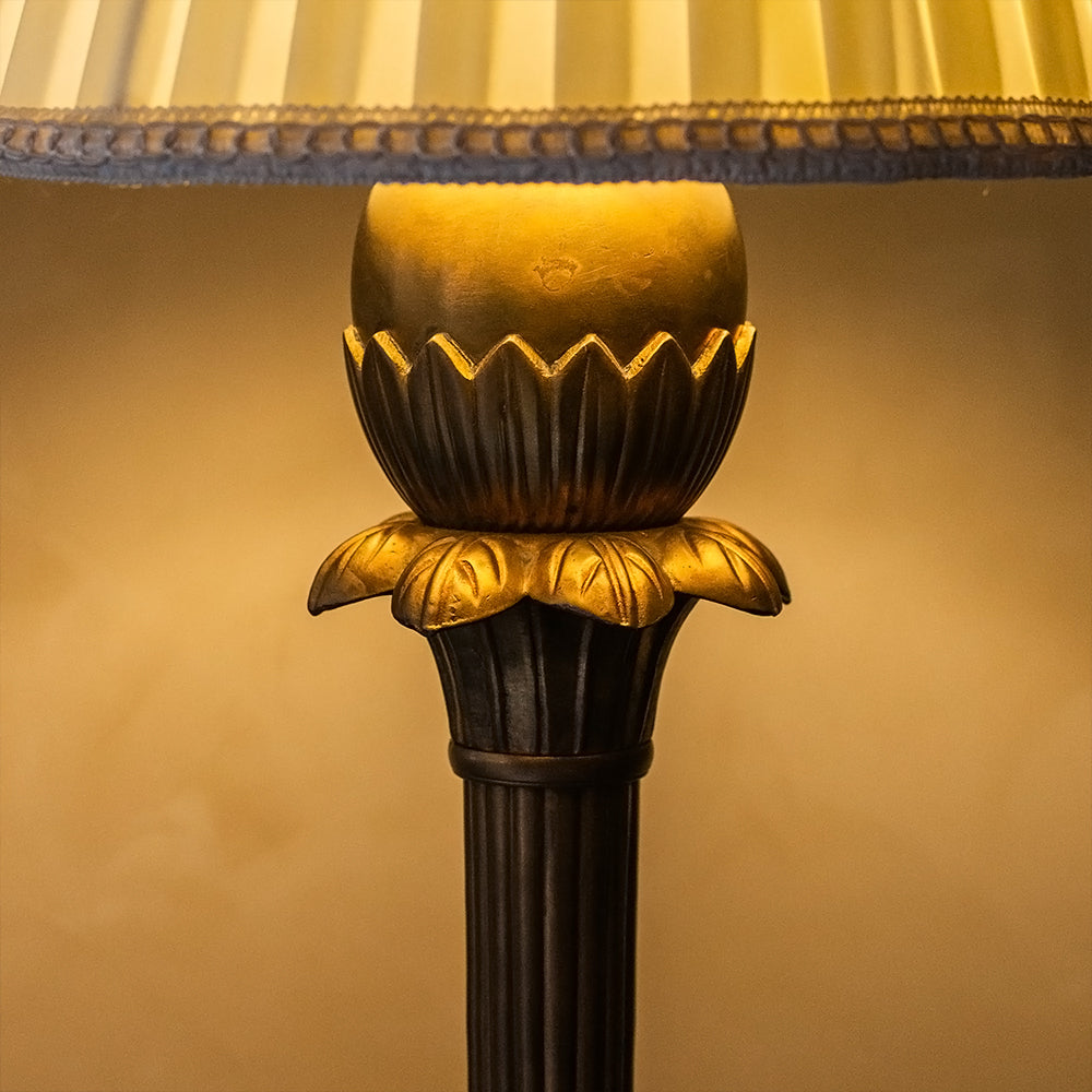 Flora Antique Brass Table Lamp