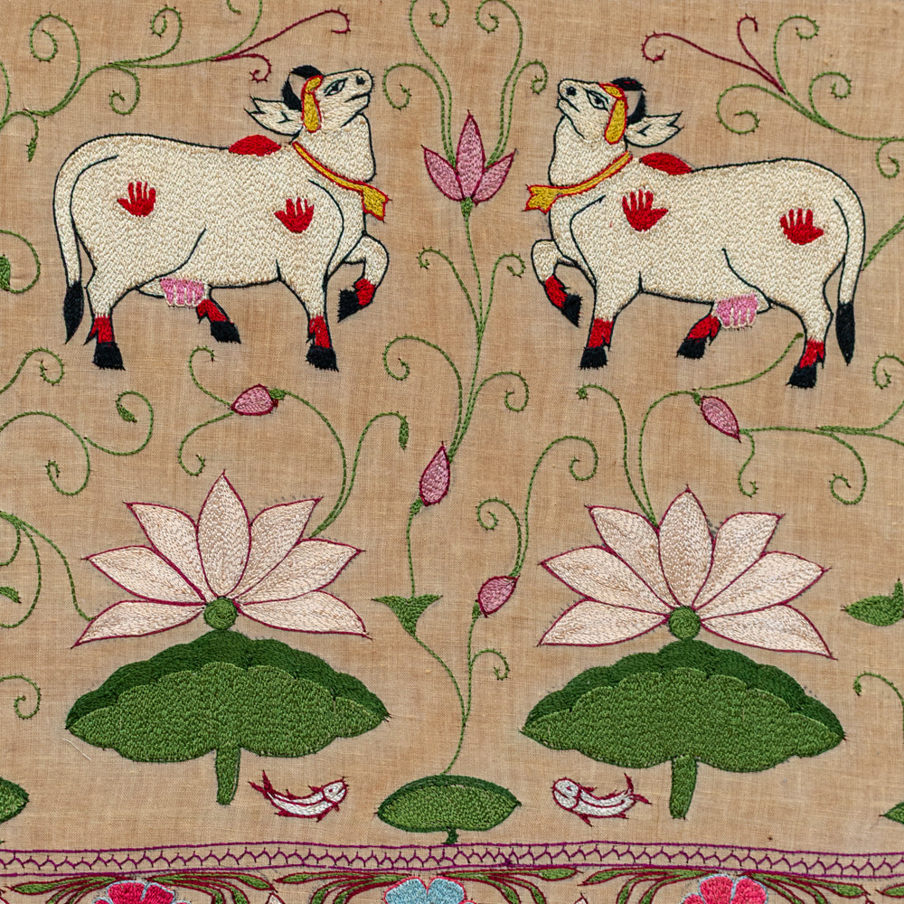 Embroidered Wall Art - Pichwai Shrinathji