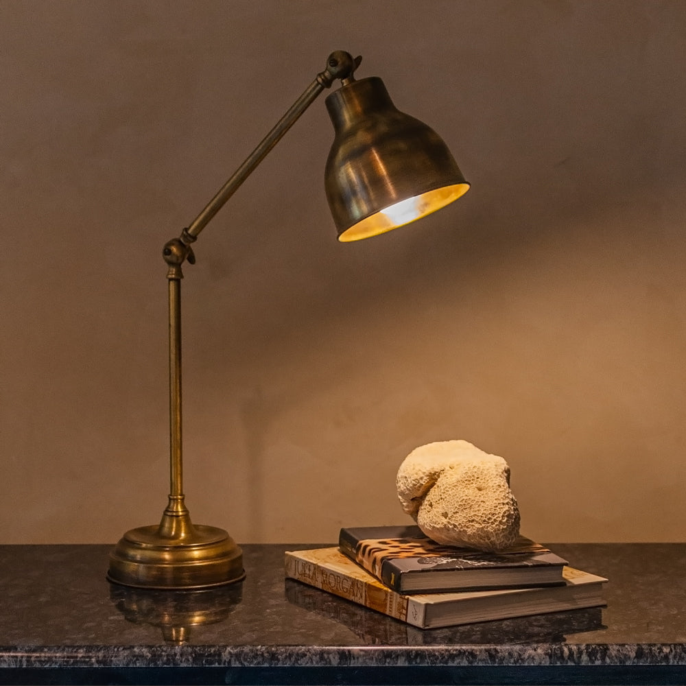 Heritage Desk Brass Table Lamp