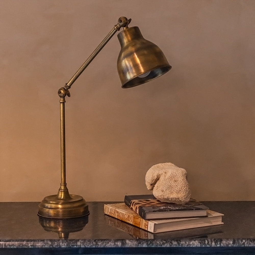 Heritage Desk Brass Table Lamp