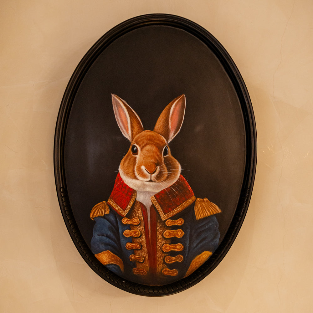 Anthro Oval Art - Gallant Hare