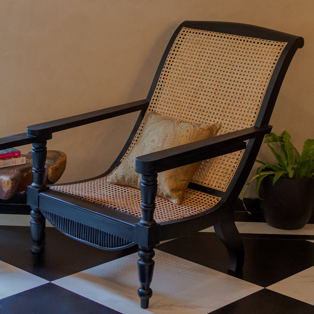 Colonial Planter's Rattan Chair
