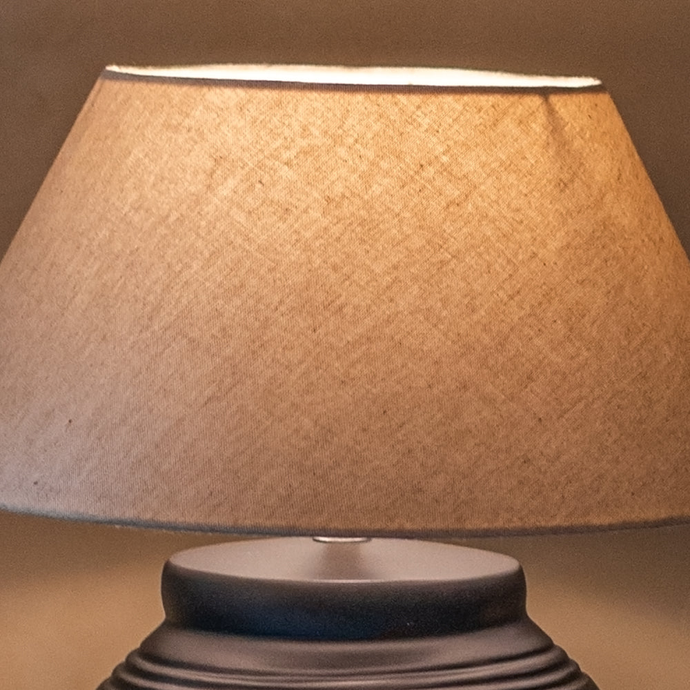Earth Ceramic Table Lamp - Black