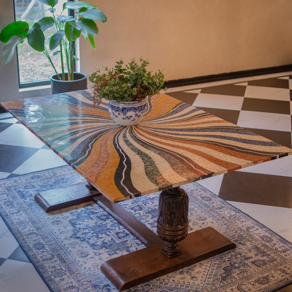 Palazzo Stone Inlay Dining Table