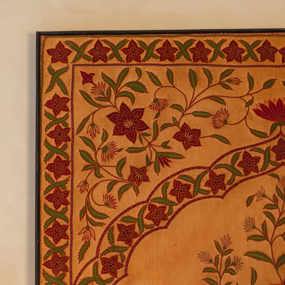 Embroidered Wall Art - Mughal Garden