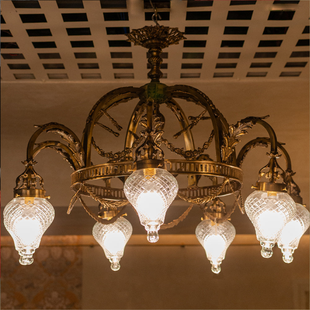 Brass Charlotte Chandelier