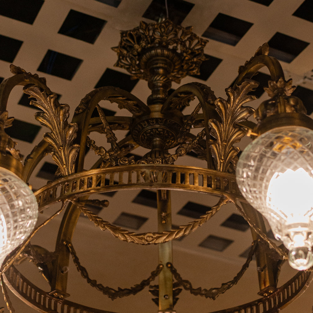 Brass Charlotte Chandelier