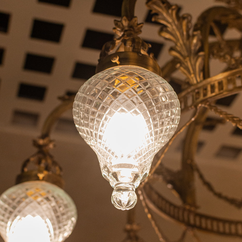 Brass Charlotte Chandelier
