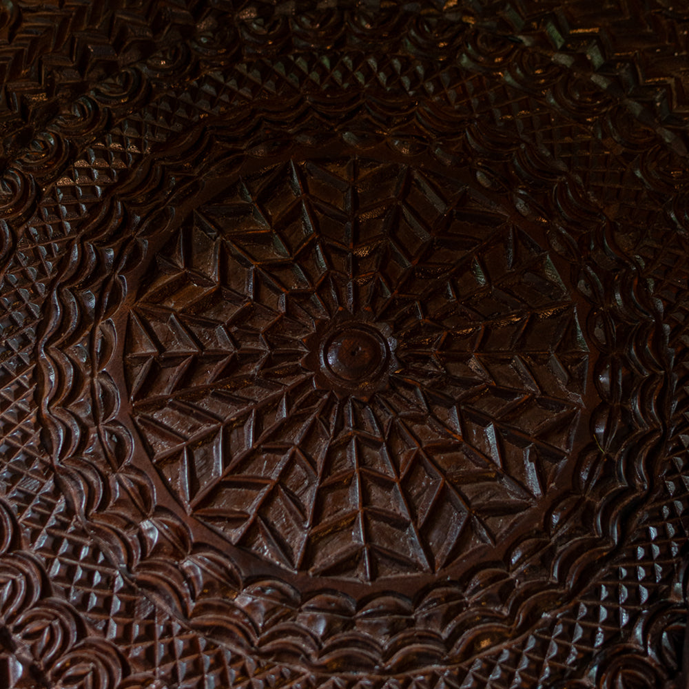 Kashmir Carved Nesting Tables (Set of 2)