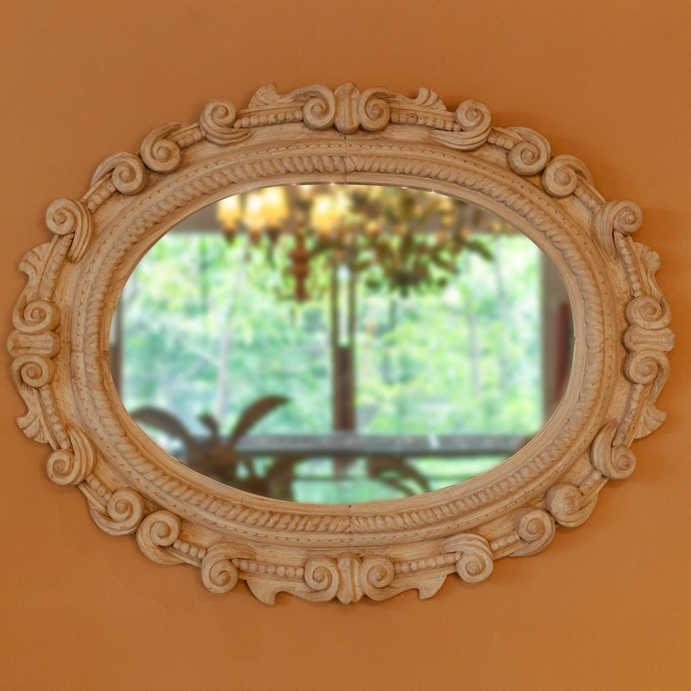 Knotted Large Oval Mirror