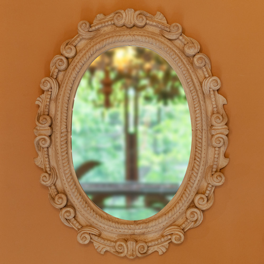 Knotted Large Oval Mirror