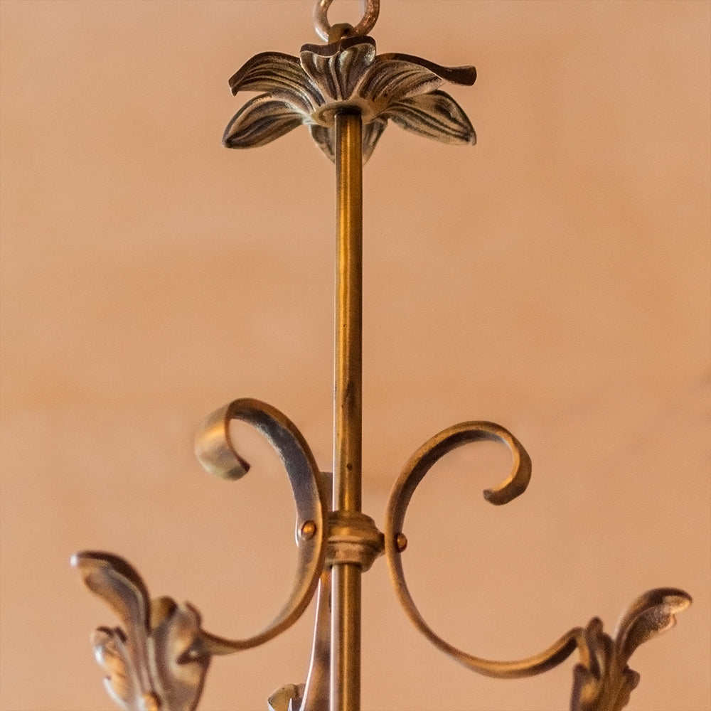 Brass & Cut Glass Daphne Light