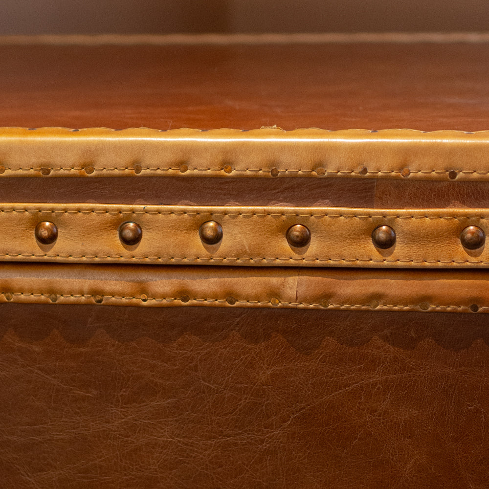 Vintage Trunk Bar Cabinet