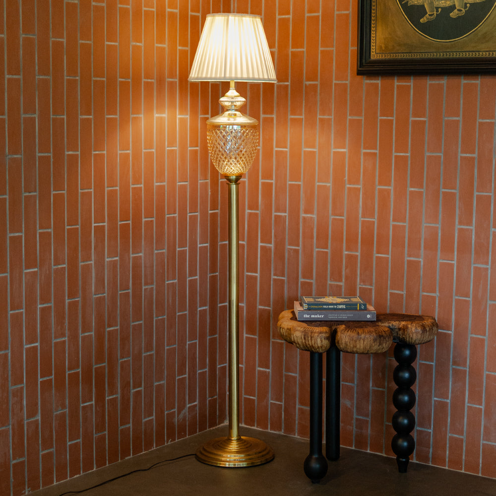 Regal Brass Floor Lamp
