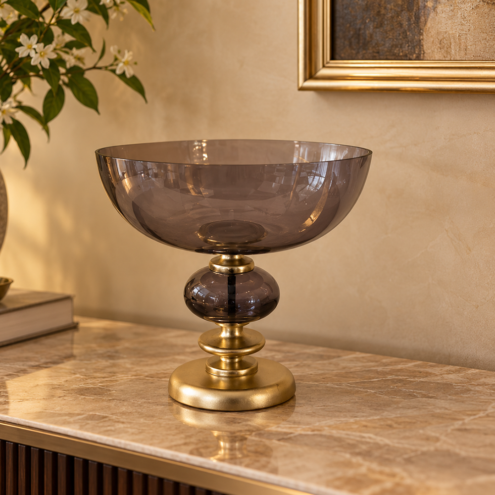 Smoked Glass Bowl