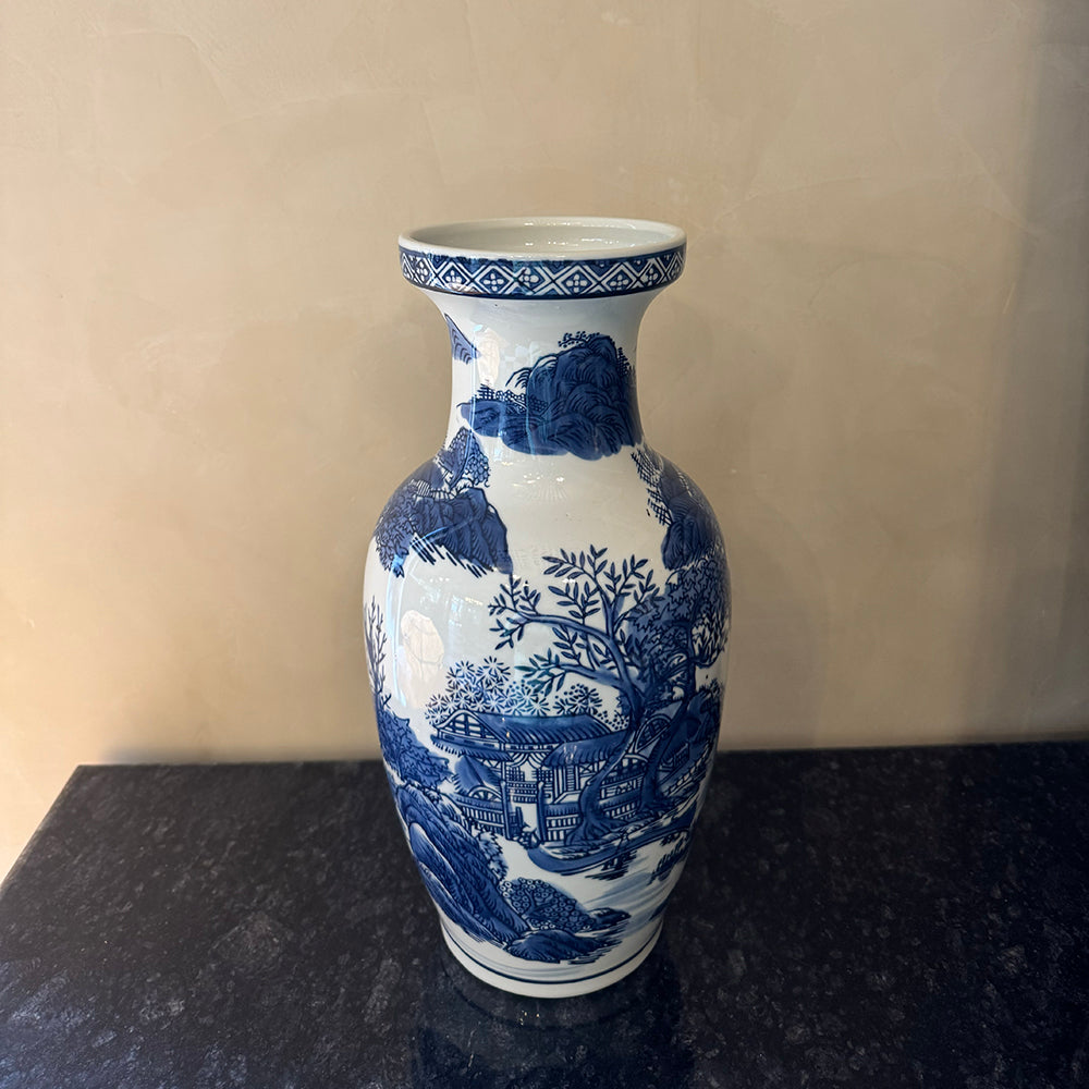 Blue & White Medium Vase