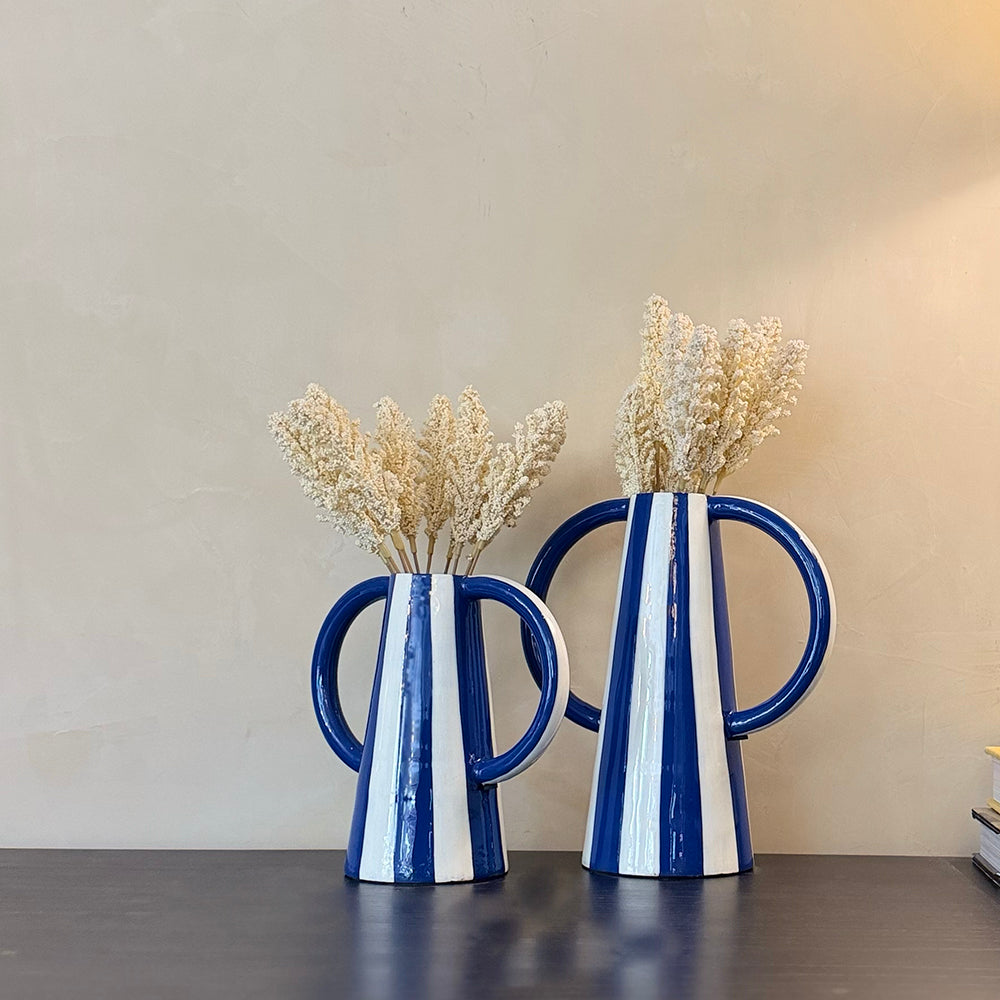 Striped Stout Vase (Set of 2)