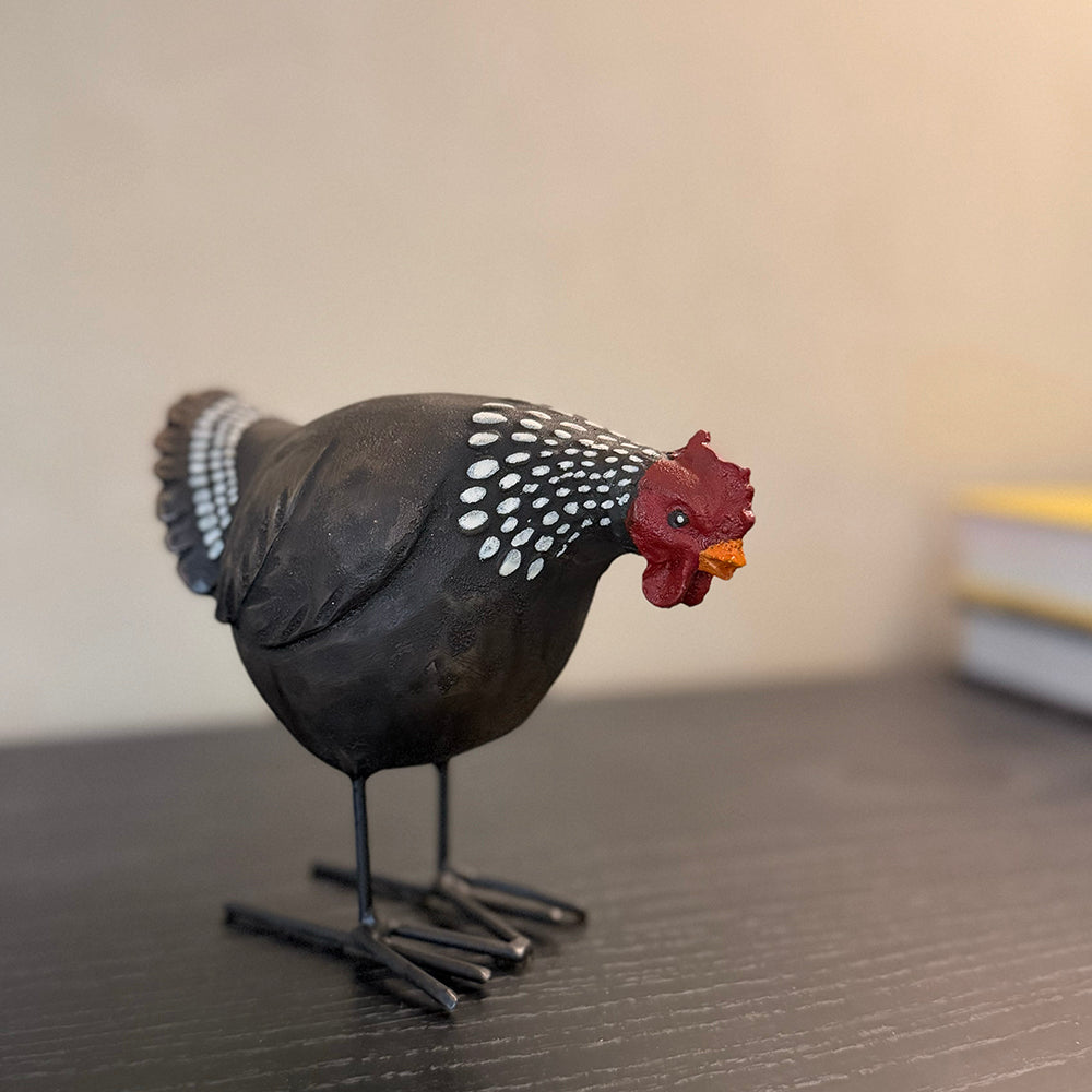 Speckled Farm Hen - Black
