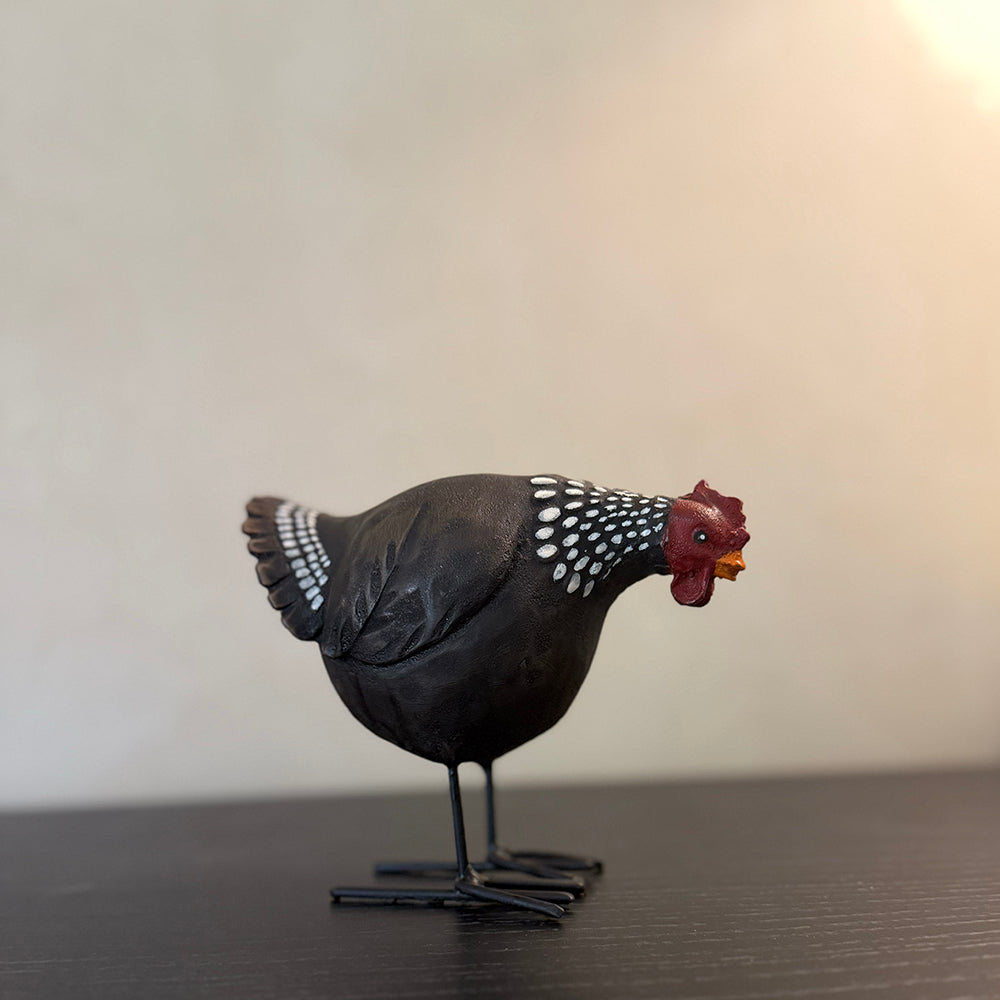 Speckled Farm Hen - Black
