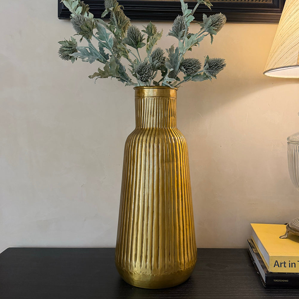Gilded Flute Vase