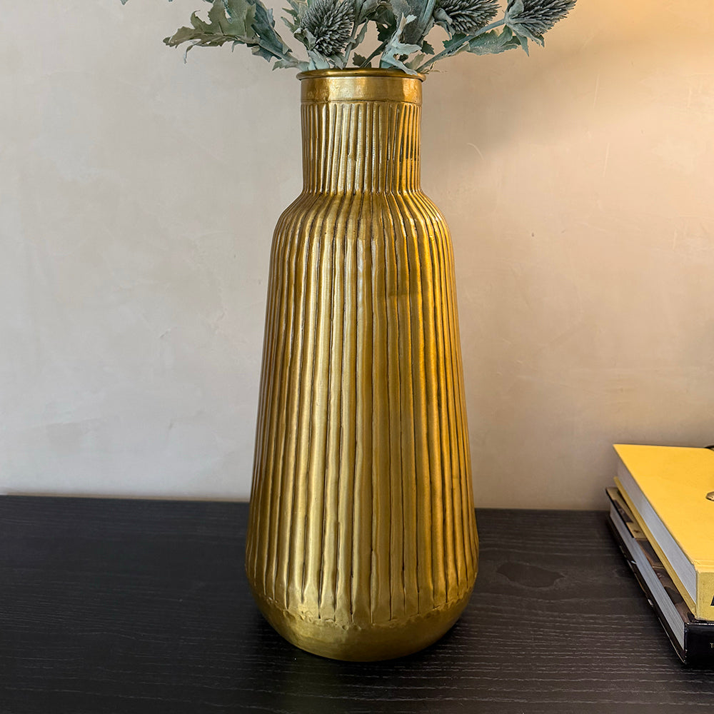 Gilded Flute Vase