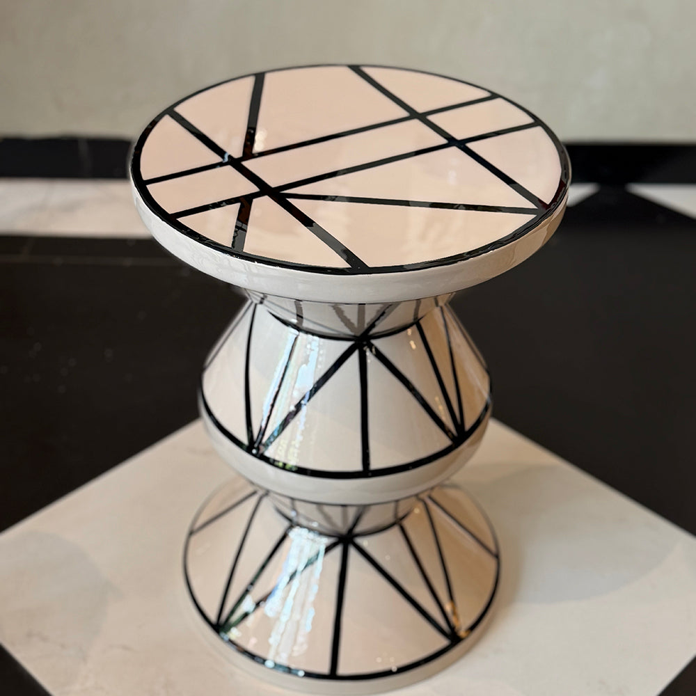 Prism Side Table -White