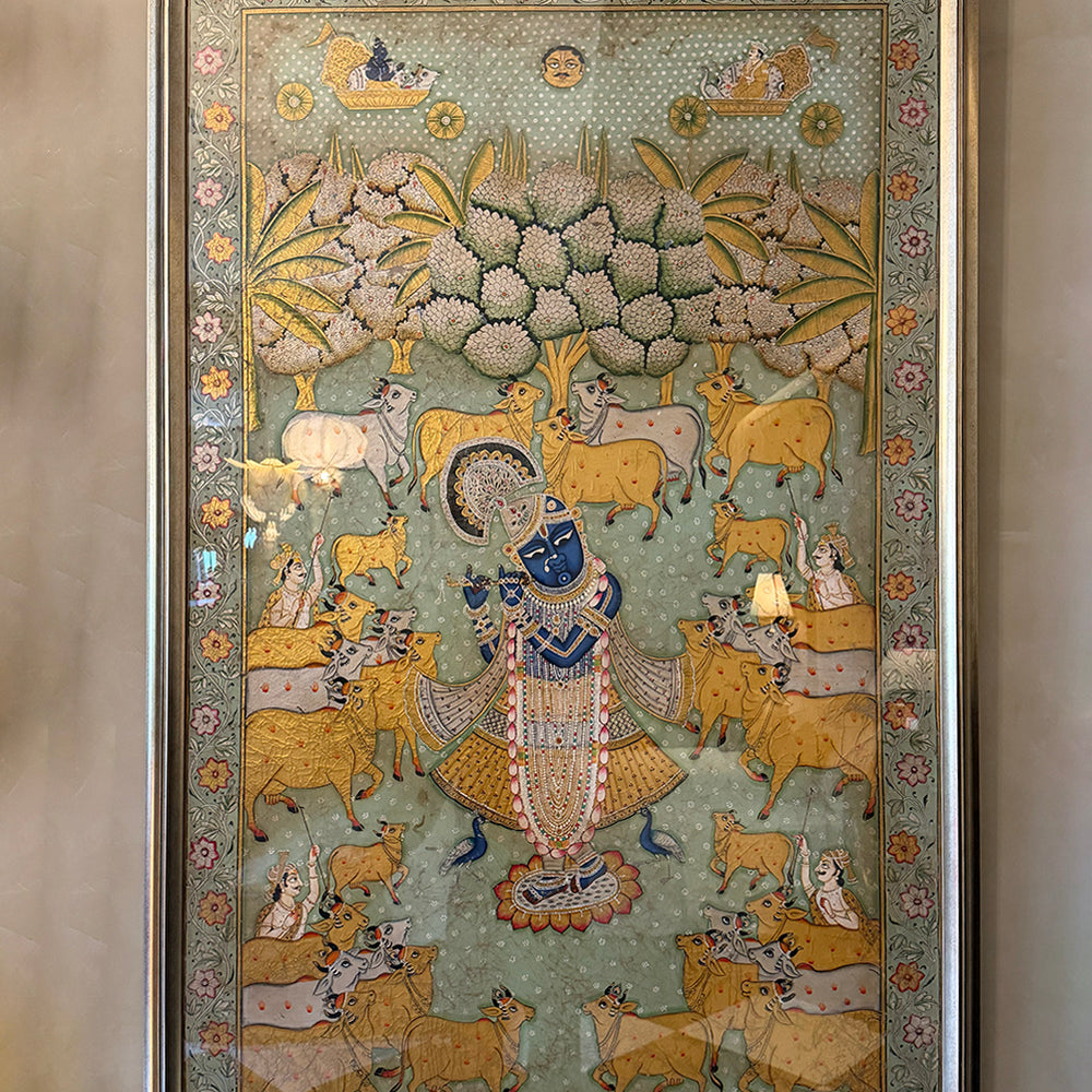 Nathdwara Sreenathji Pichwai Painting with Frame
