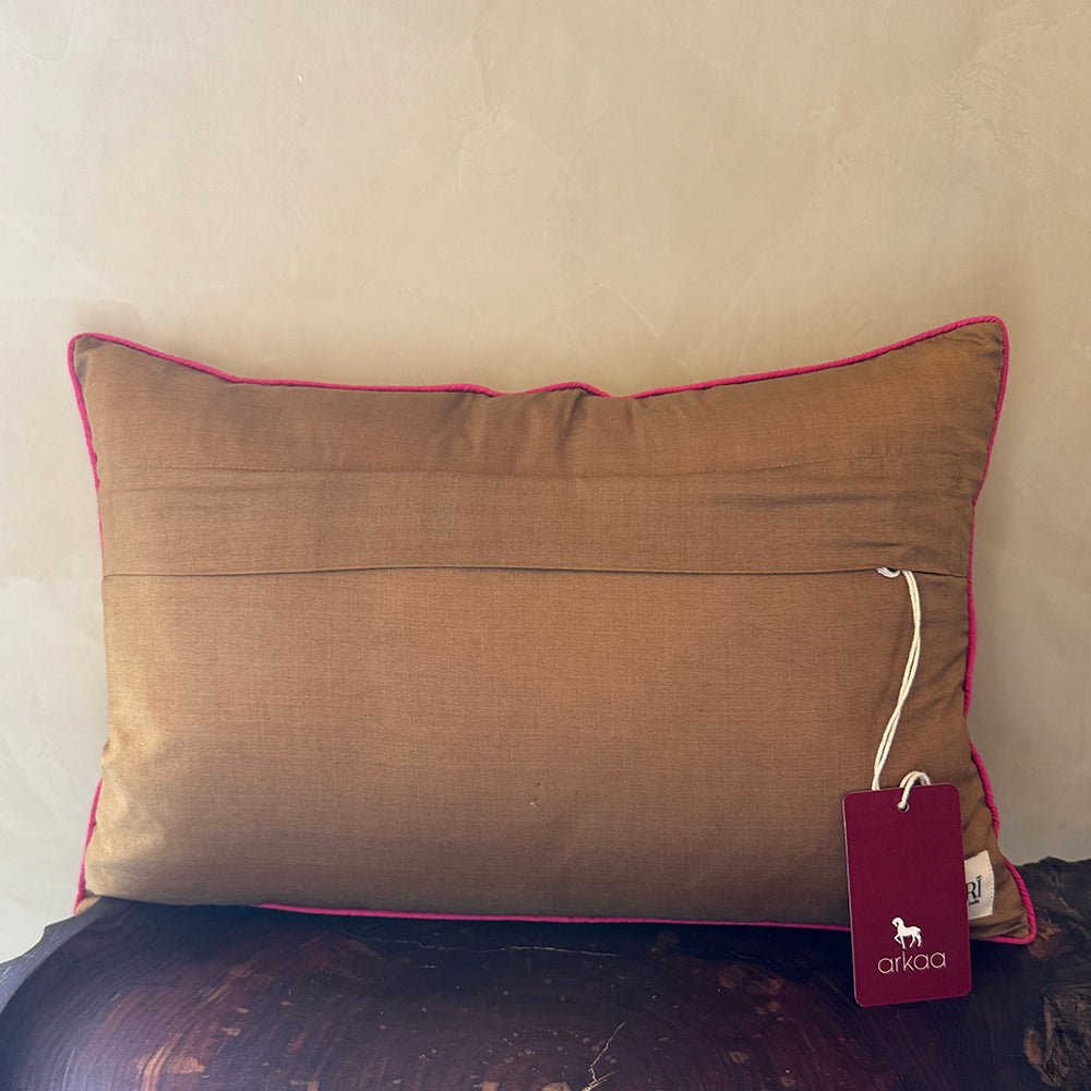 Gold Bloom Cushion Cover