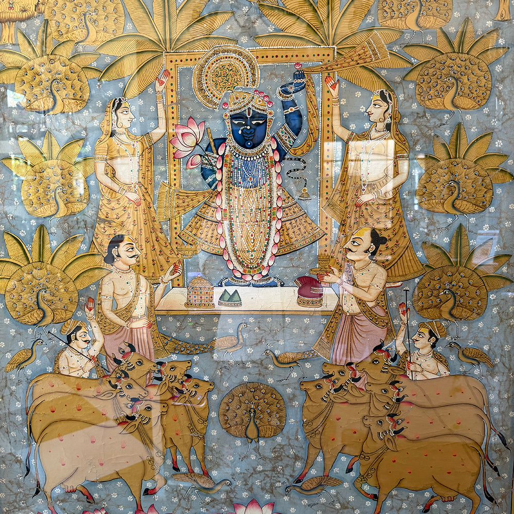 Nathdwara Sreenathji Pichwai Painting with Frame