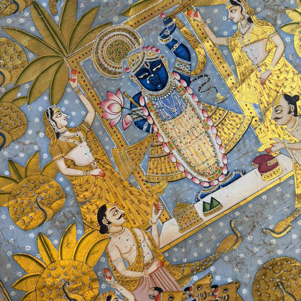 Nathdwara Sreenathji Pichwai Painting with Frame